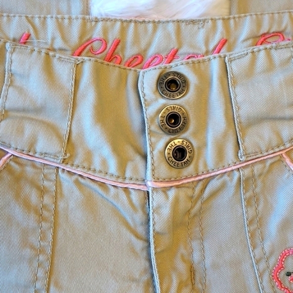CHEETAH Girls tan embroidered pants, bootcut size 10 - Picture 4 of 6